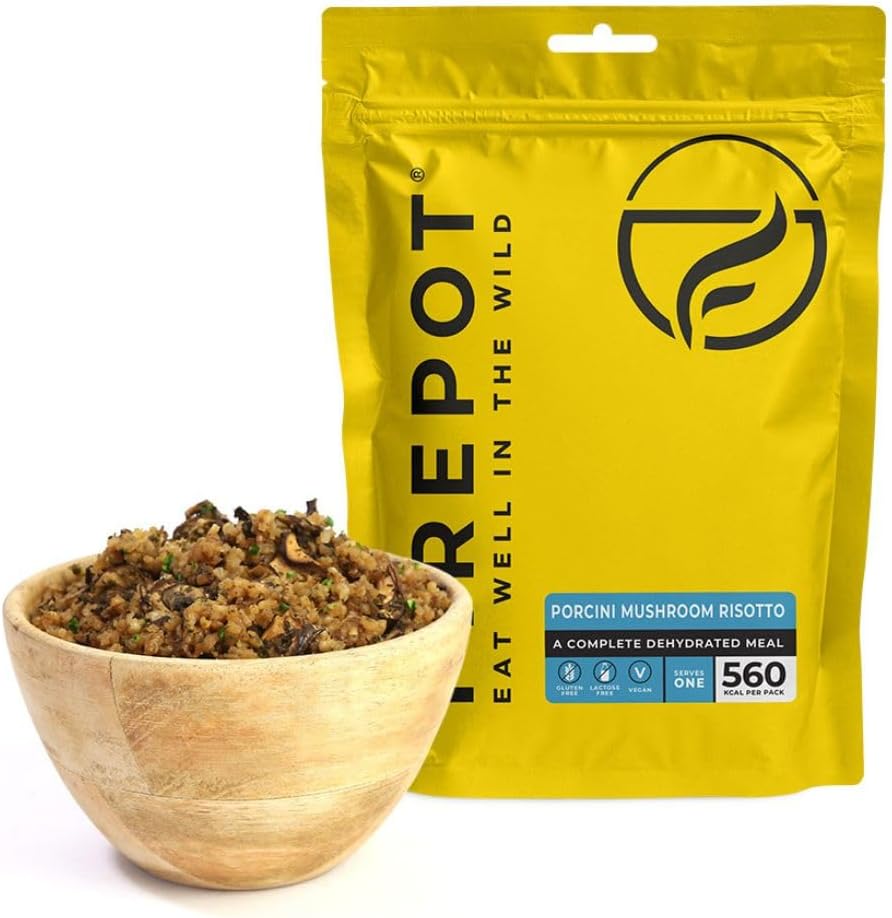 FIREPOT Porcini Mushroom Risotto (Regular) - Healthy VEGAN Dehydrated Expedition Food