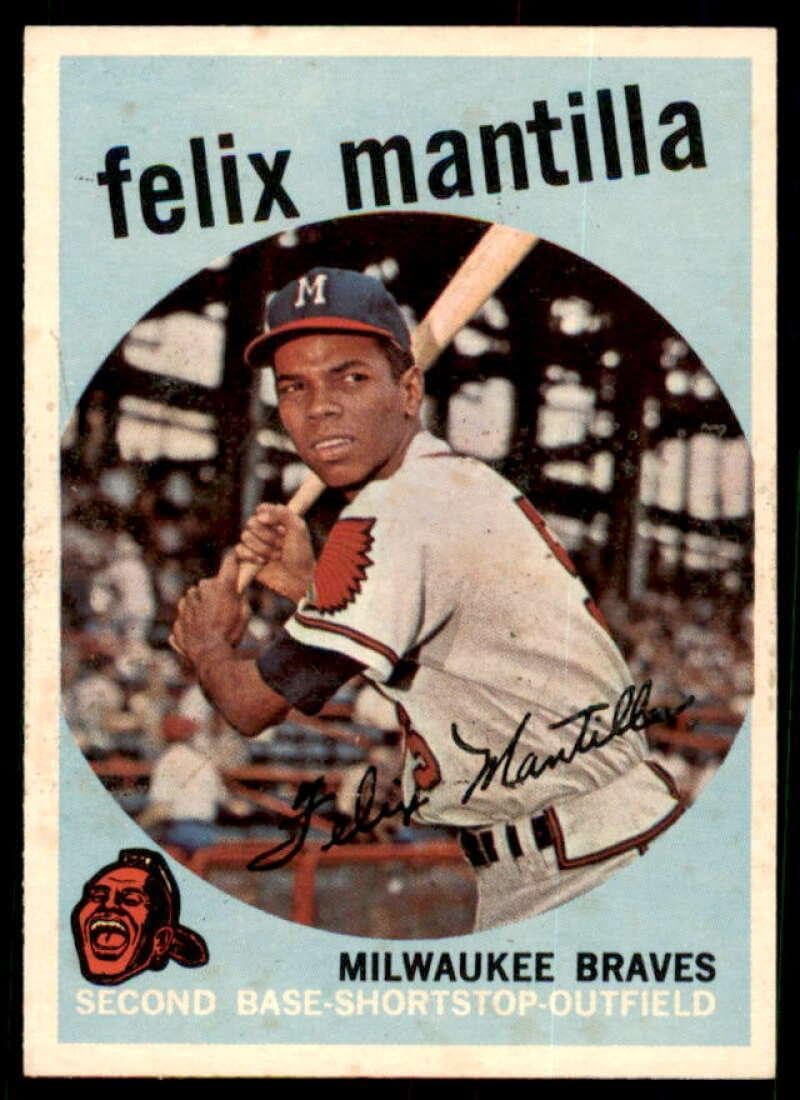 Felix Mantilla Card 1959 Topps #157 - Slabbed Baseball Cards