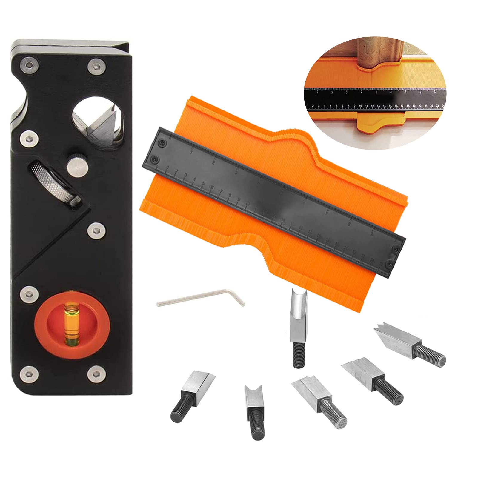 Buy Chamfer Plane for Wood, 10 Pieces Woodworking Set with 7 Cutter