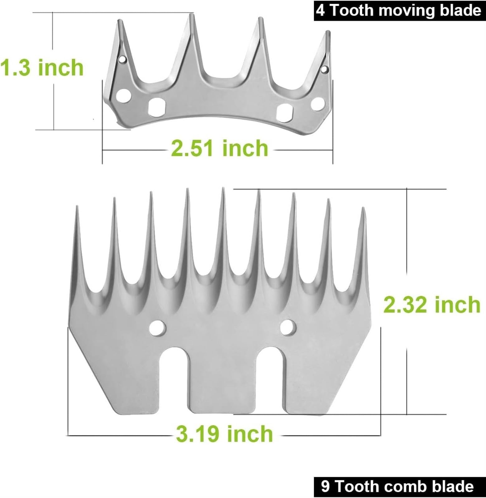 Cortapelos Para Esquilar Ovejas Cuchilla Repuesto Para Cabezal Cizalla Lana A Máquina 9/13 Dientes Esquila Eléctrica Para Ovejas Cabras(3set 13 Teeth)