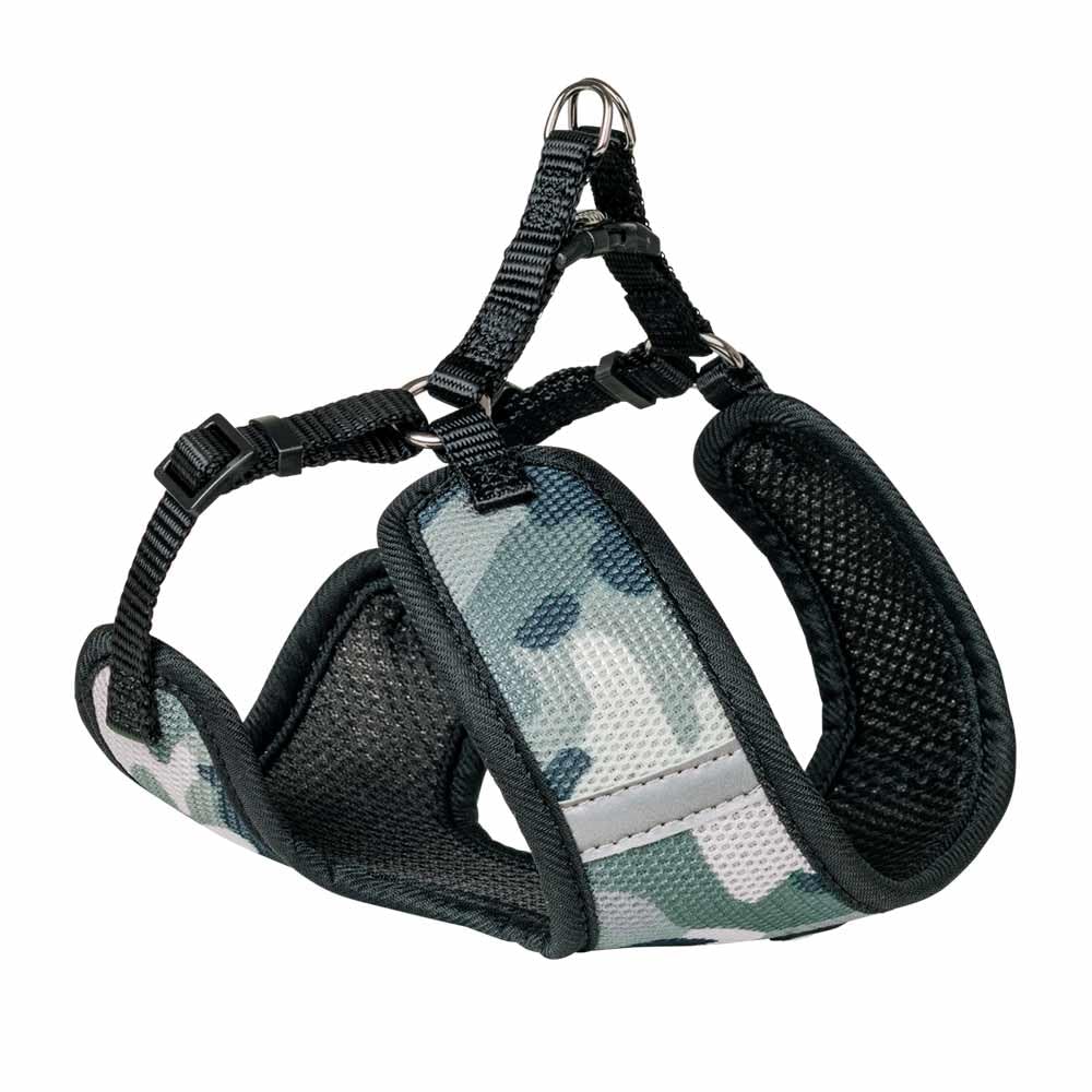 Nobby Harness Mesh Reflect Camouflage Black Width 25 mm Length 69-83 cm + 66 cm