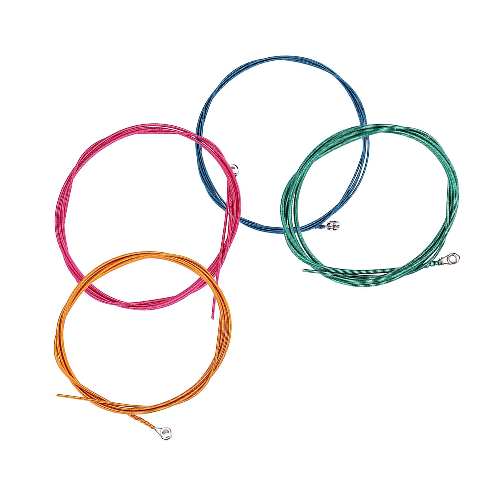 Colorful Electric Bass Strings Instrument 1.16mm 1.44mm 2.0mm 2.54mm 4 String sturdy Lightweight Portable Blue Rose Yellow Green