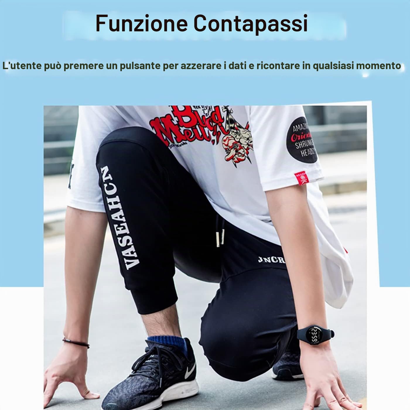 Orologio Pedometro Fitness Tracker Senza App/Bluetooth, Orologio Digitale Impermeabile con Cronometro Sveglia Contacalorie Contatore di Distanza Contapassi, Orologio Sportivo per Donna e Bambini