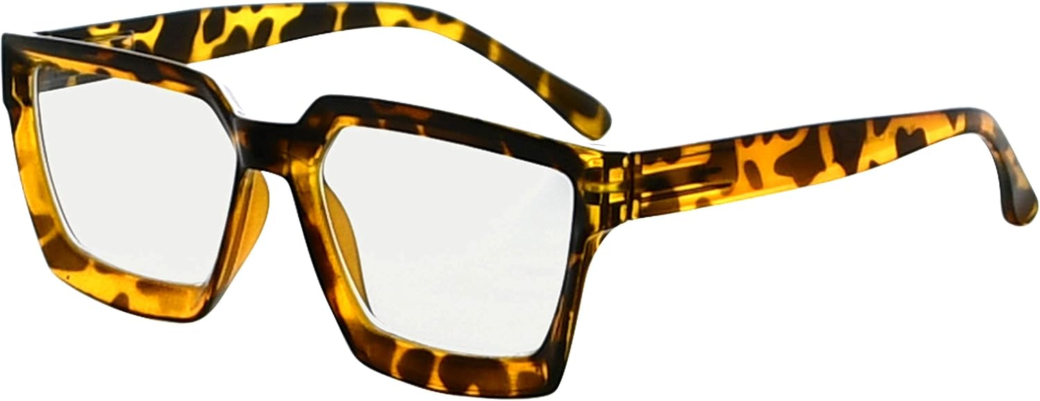 Eyekepper Multifocus Progressive Computer Readers Women - Noline Trifocal Reading Glasses Blue Light Filter Oversize Frame