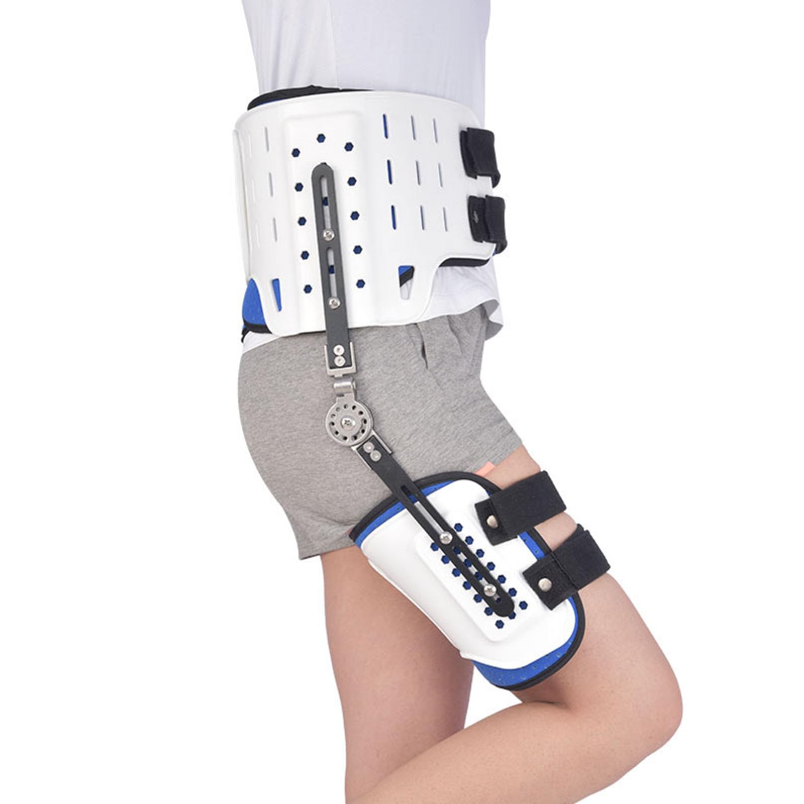 WDSOPK Hip Abduction Brace Dislocation of Hip Abduction Orthosis Adult Hinged Hip Abduction Orthosis Post Op Hip Protector Stabilizer Compression Support,Left,Left (A Right)