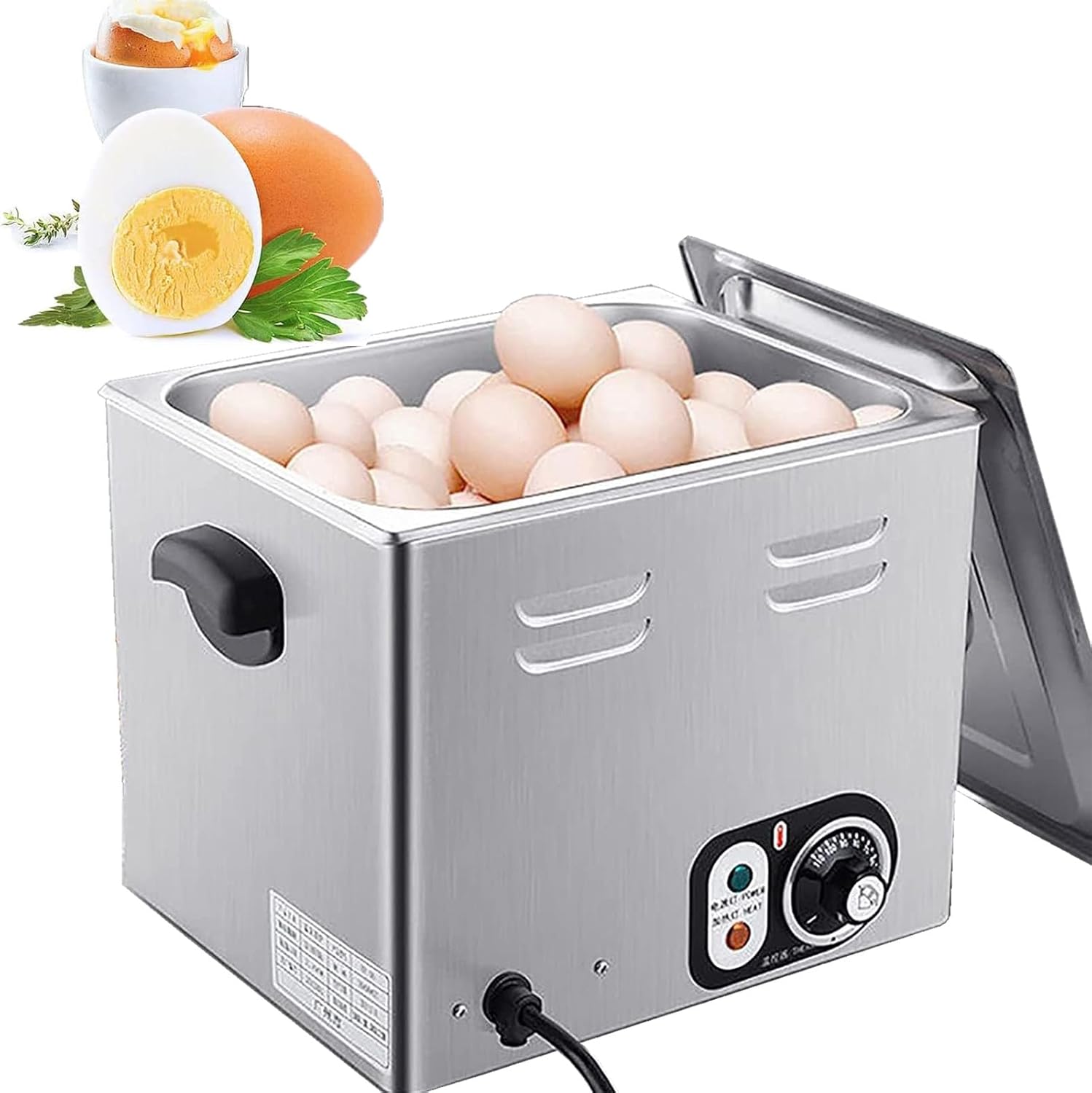 Rapid Egg Cooker, 60 Egg Capacity Electric Egg Cooker for Hard Boiled Eggs, Poached Eggs, Automatic Half-Boiled Egg Soft-Boiled Egg Machine, for Home Use