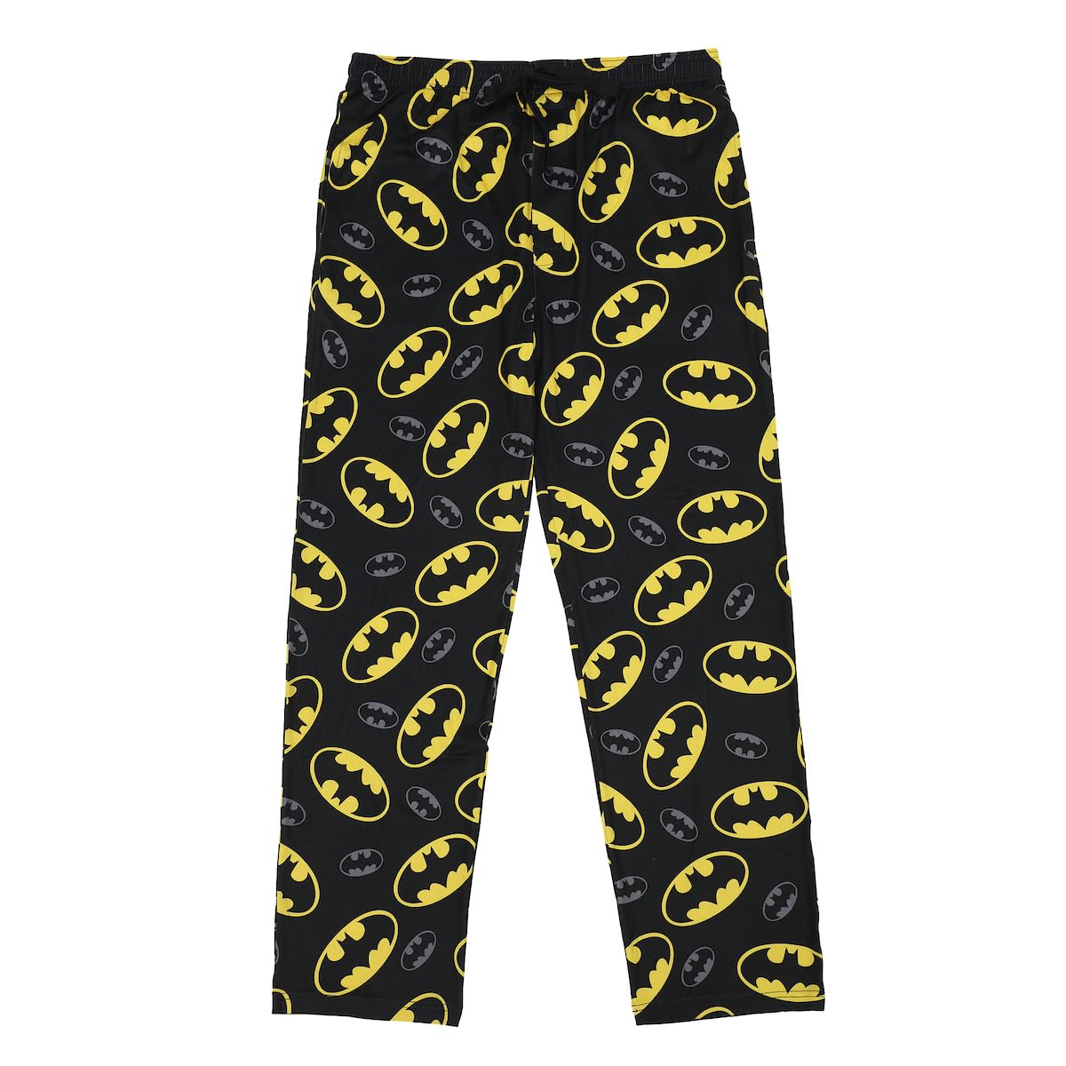 Men's Adult Batman Black Sleep Pants - Gotham Knight Comfort for Superhero Fans