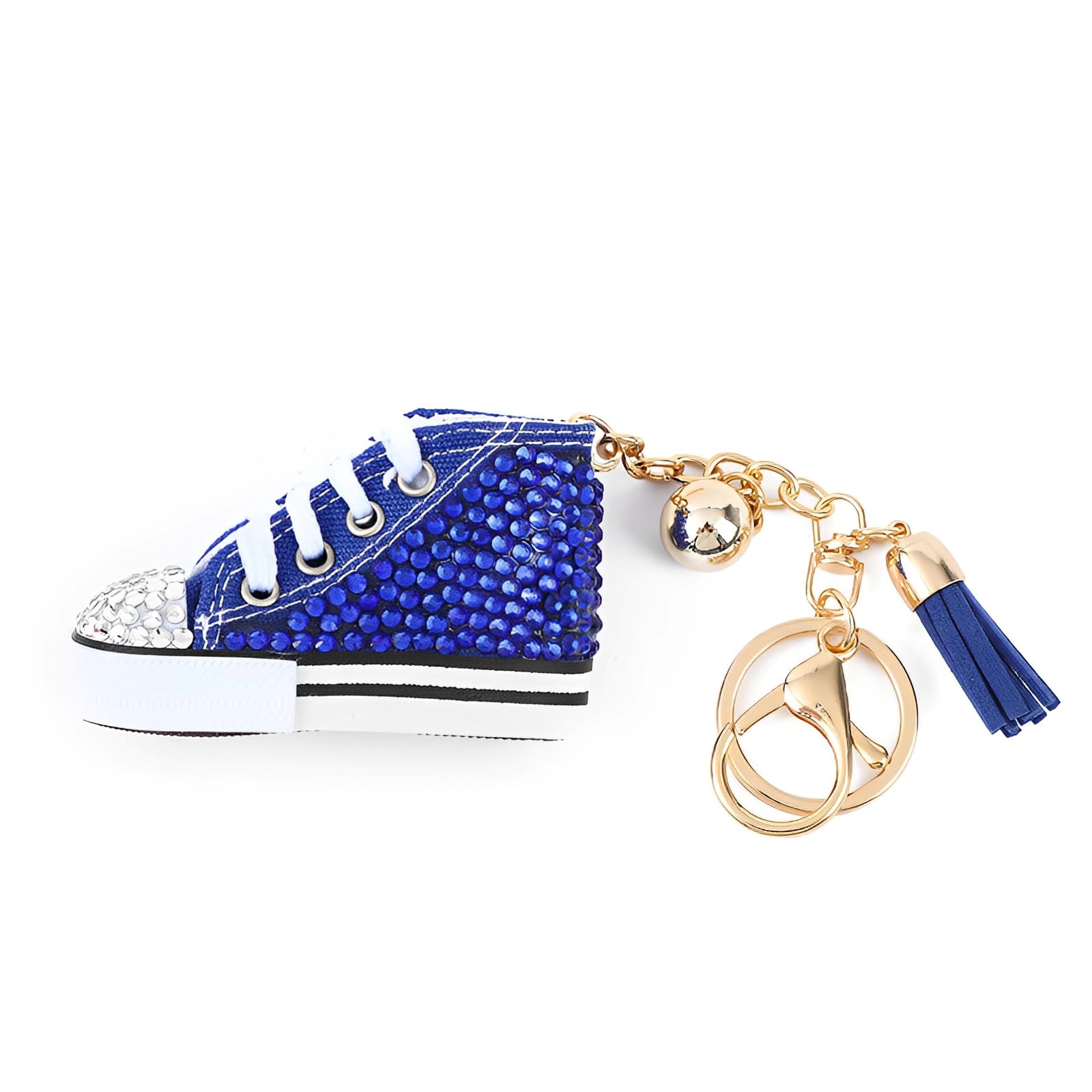 FubosiRhinestone Keychain, Sneaker Bag Keychain Bag Pendant Handbag Keychains Accessories Keyring Key Backpack Car Charms