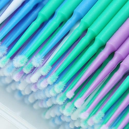 Miniatura 5 de Pinceles de pintura de retoque para reparación de virutas de pintura automotriz, microaplicadores desechables (1.5, 2.0, 2.0, 0.098 in, multi)-200