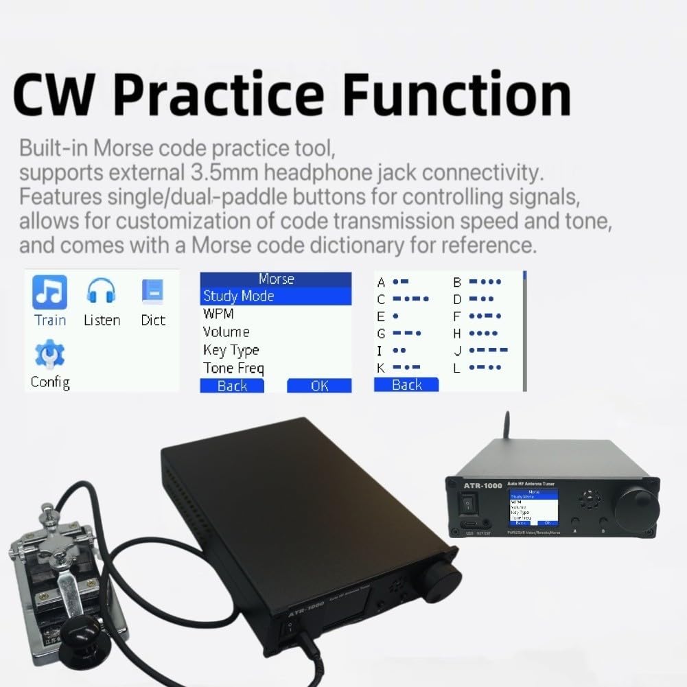 Accordeur HF 1000W 1.8-30MHz Automatique WiFi Accordeur HF 1000W