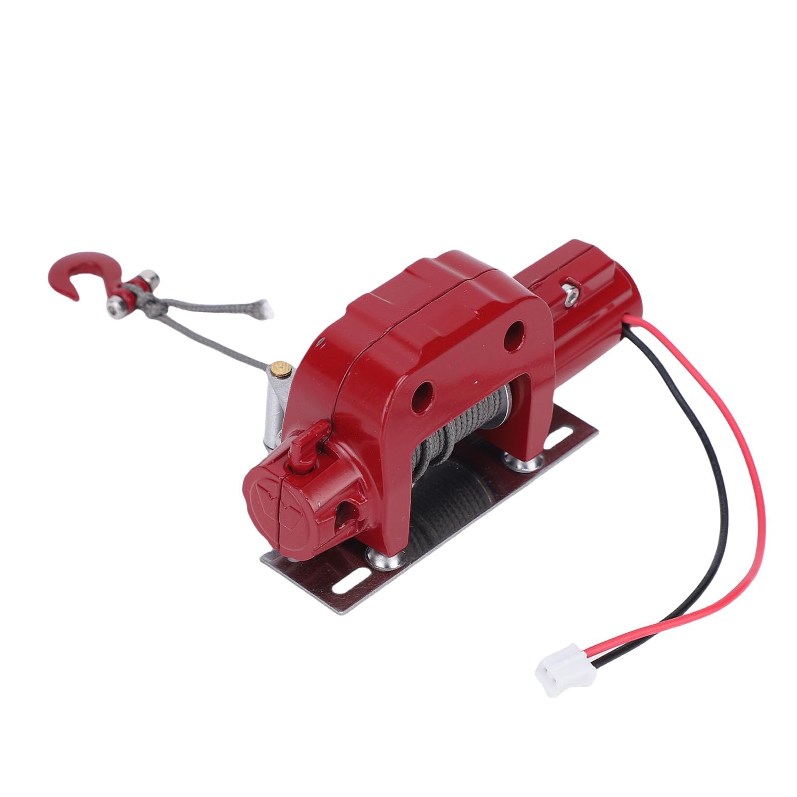 Verricello Elettrico per Auto RC, Lega di Alta Resistenza per Crawler (Rossa)