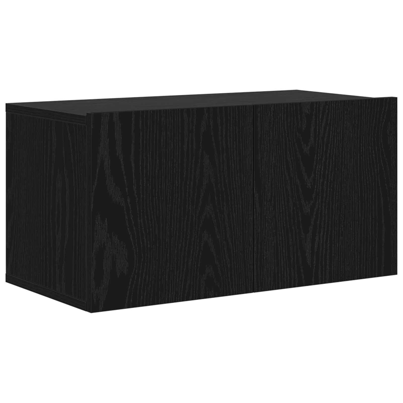 Gecheer TV-Schrankset Schwarzeiche Holzwerkstoff Mittel TV-Schrank, Moderne TV Lowboard Fernsehschrank für Home-Cinema Gamerzimmer Wohnungen Büro875170