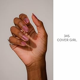 NAILOG Semi Cured Gel Nail Strips, 20 Pcs Pink Long Lasting Stickers Extra Long Nail Wraps with Glossy Gel Finishing for Spring Summer, Cover Girl