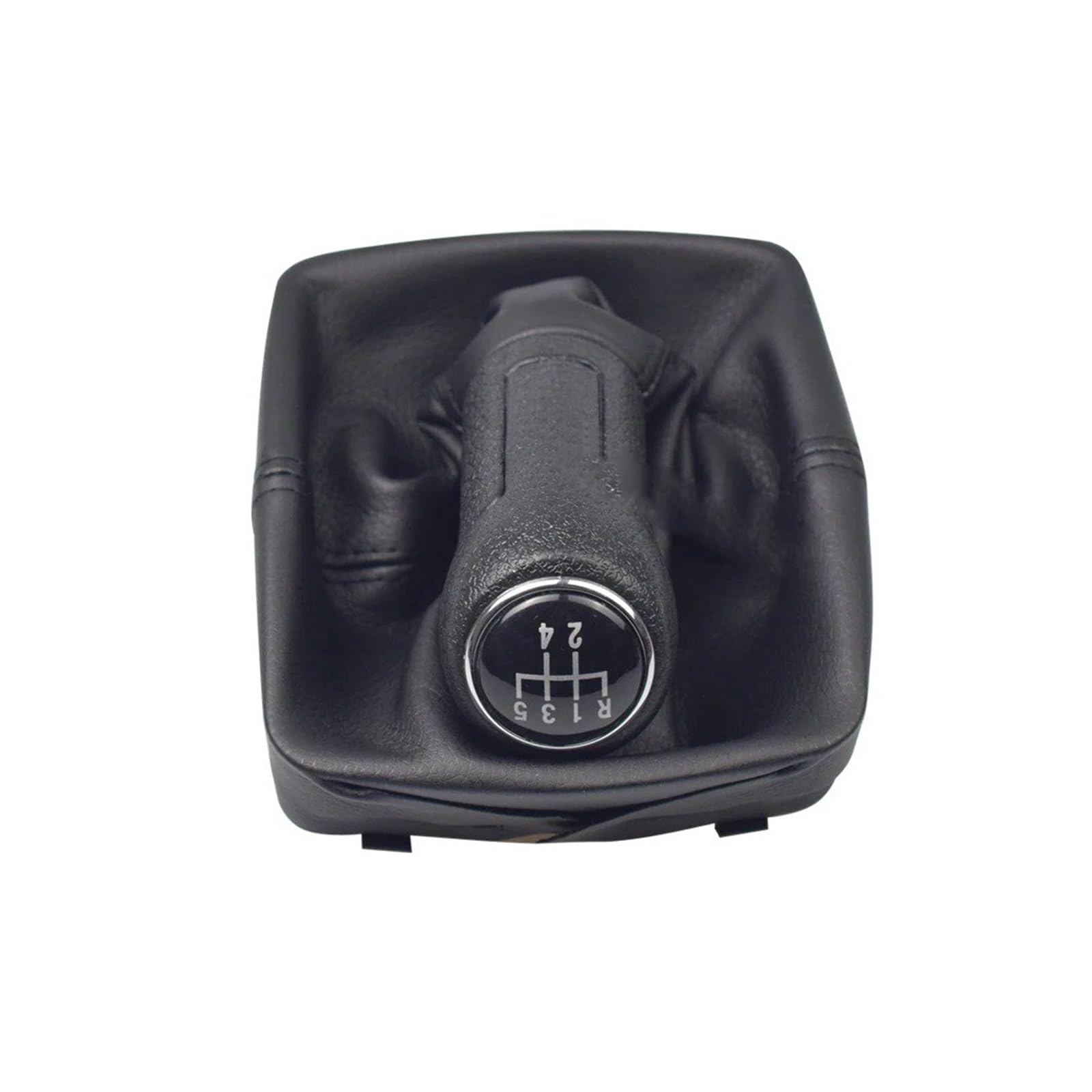 SAUANMNKTP Gearshift Knob for VW for Polo 9N 9N2 2002-2009 5 Speed Gear Shift Knob Car Stick Shifter Lever(5 Speed-Black)