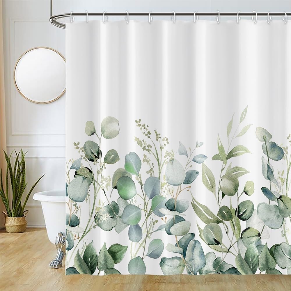 Green Eucalyptus Shower Curtain