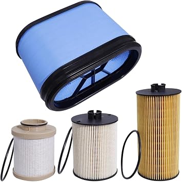 FL2016 FD4617 FA1886 Filter Kit Compatible with F250 F350 F450 F550 Super Duty 2008-2010 Engine 6.4L V8 Powerstroke Replaces 8C3Z9N184C 3C3Z-6731-AA 1840752C91 7C3Z-9601-B P613522 A55697 8C3Z9N184A