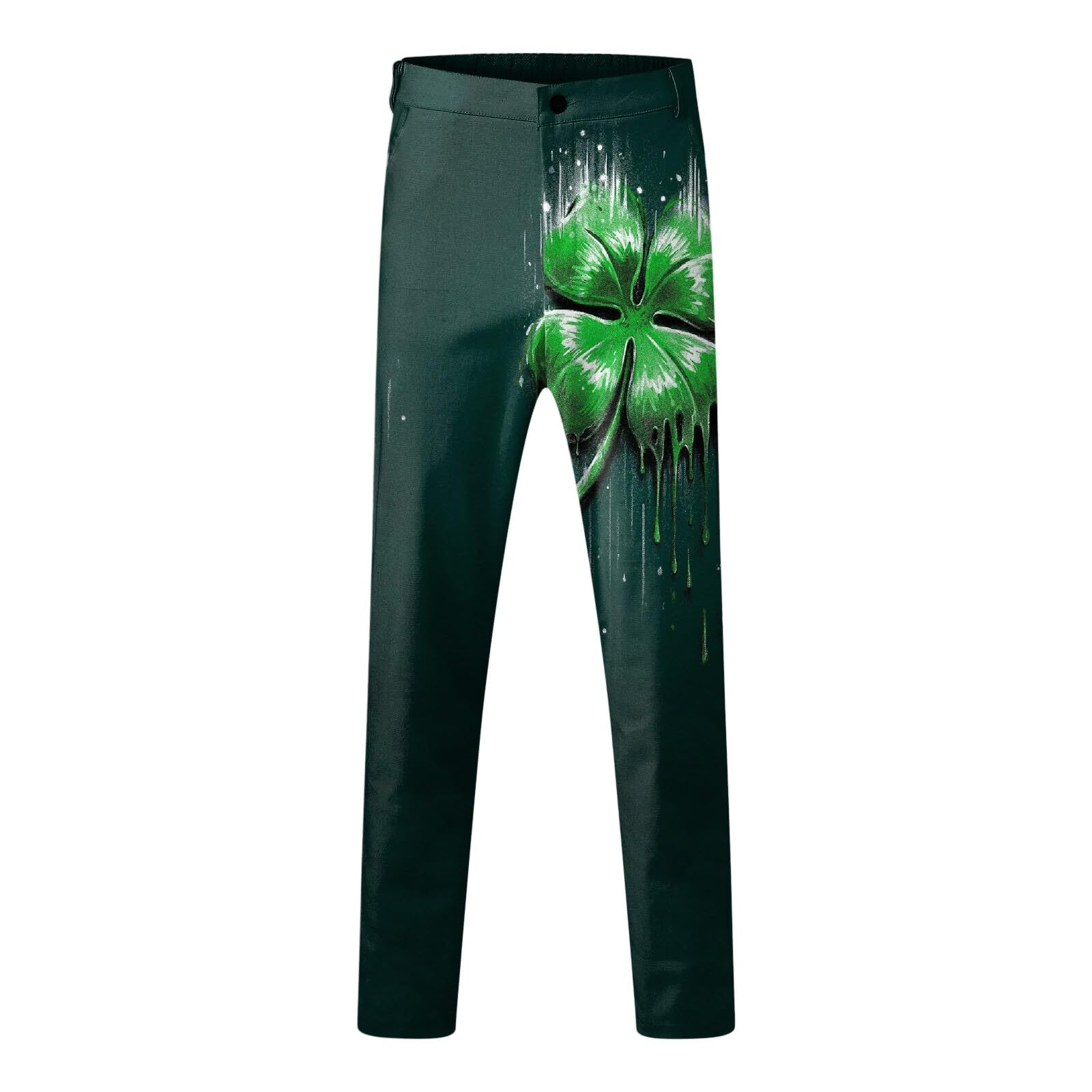 Costume élégant pour Homme à Motif Saint-Patrick avec Poches et Boutonnage raffiné