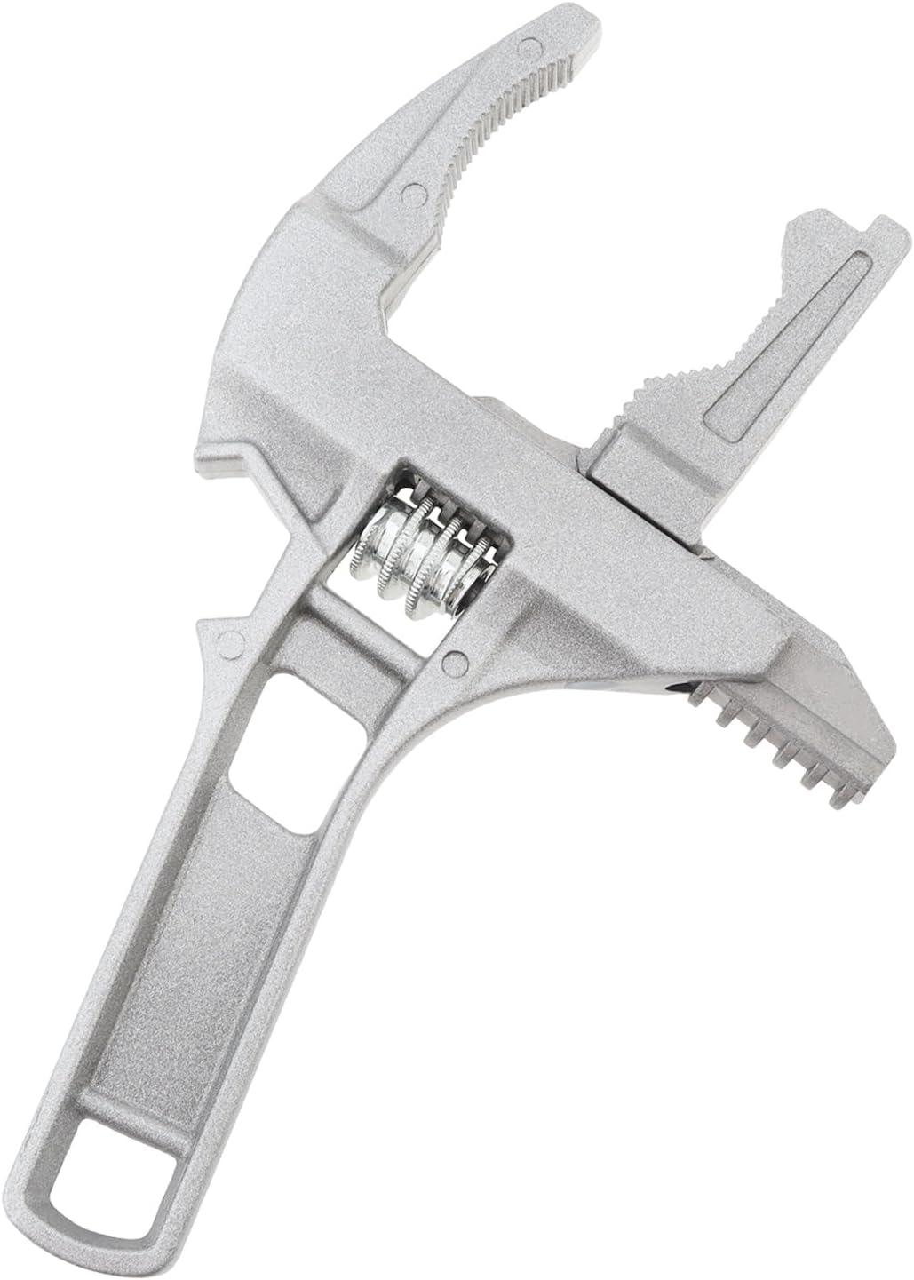 OriGlam Stubby Adjustable Wrench, Large Opening Wrench Spanner, Aluminum Alloy Wide Jaw Spanner Repair Tool for Bathroom Washbasin Tube Plumbing Automotive