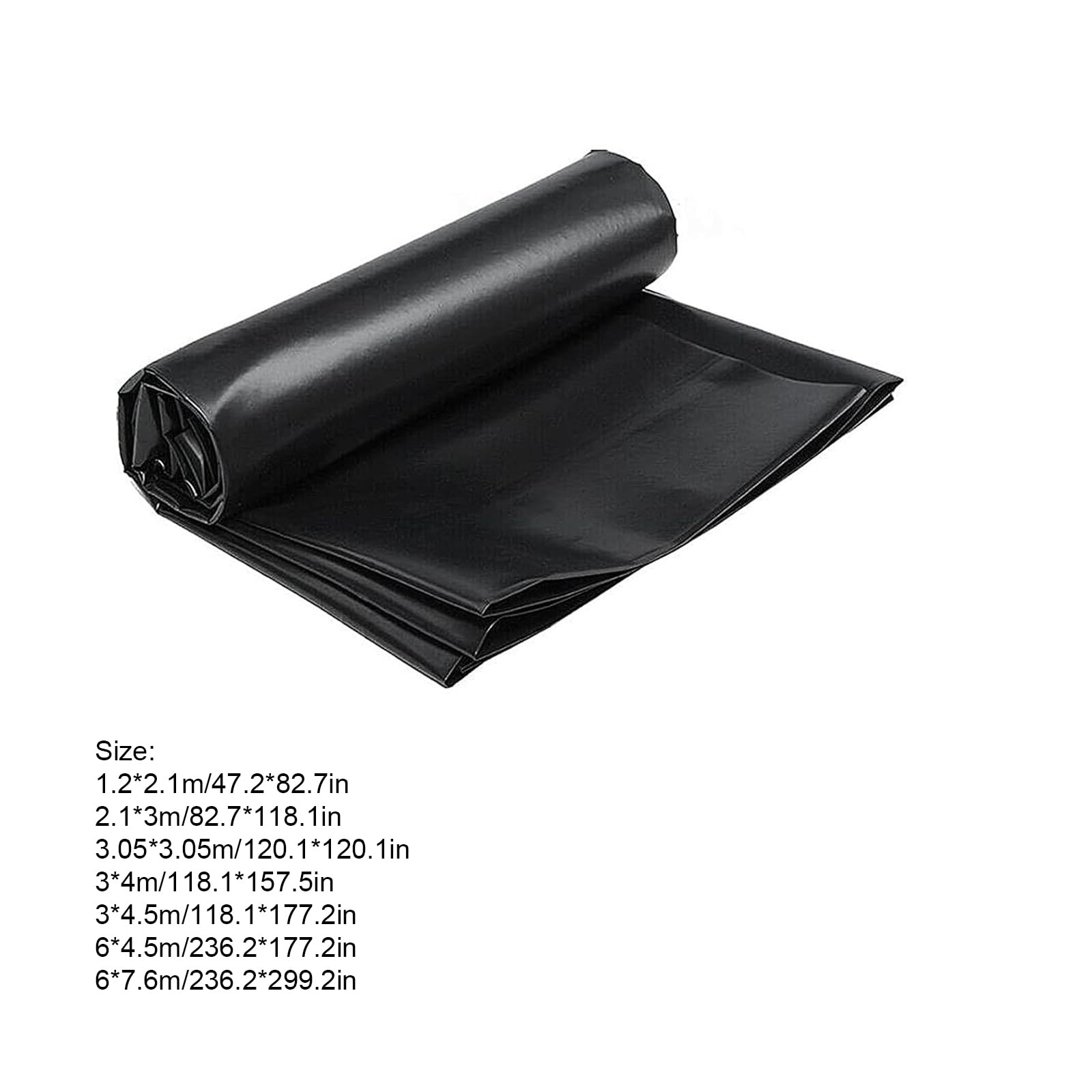 Telo per Laghetto da Giardino in PVC Flessibile Resistente agli Strappi | Rivestimento per Laghetto Impermeabile, per Piscine Fontane Cascate Telone Impermeabile per Esterno Dimensione Telo PVC