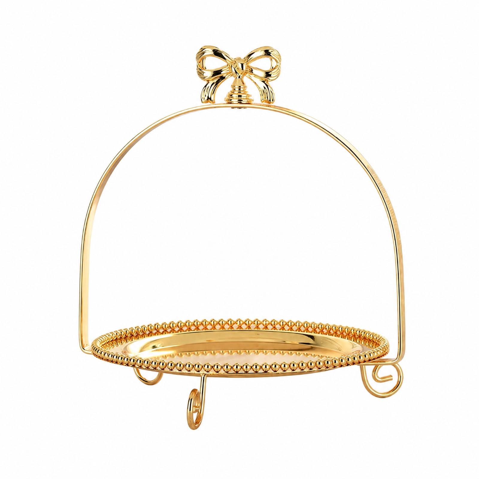 Colcolo Dolci con Arco e Elegante Alzatina Decorativa Stile Europeo Decorativo Vassoio con per Feste, Buffet, Intrattenimento Domestico , 1 Livello