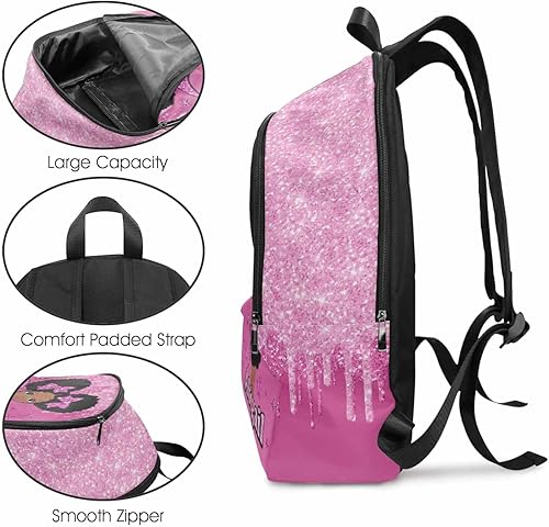 Miniatura 3 de Juego de bolsas de almuerzo personalizadas para niñas, bolsa de libro de nombres personalizada y lonchera, Color10, Mochilas Daypack