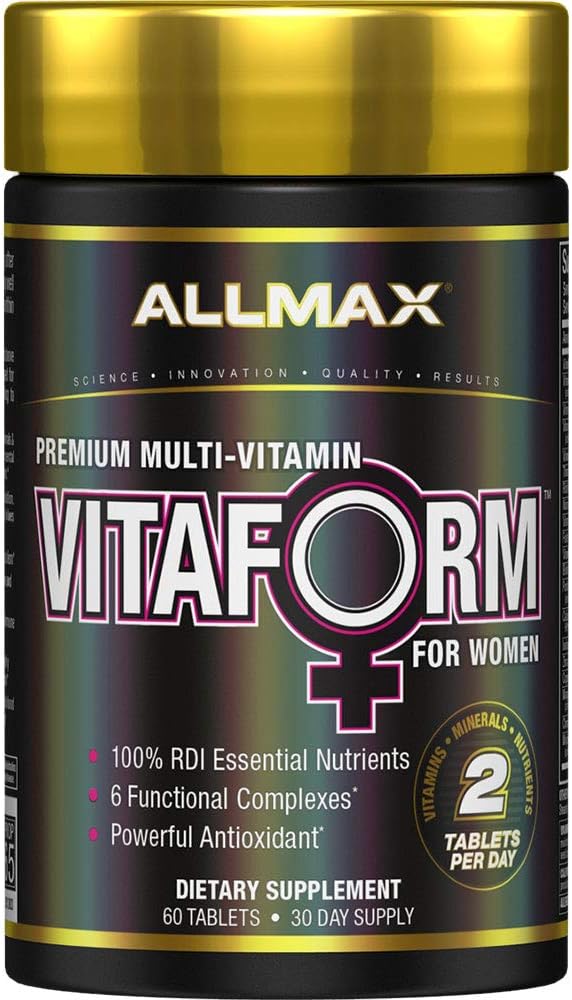 VITAFORM - 60 Tablets - Premium Multivitamin for Women - Six Functional Complexes + Vitamin C, D3, Chromium & Calcium - 30 Servings
