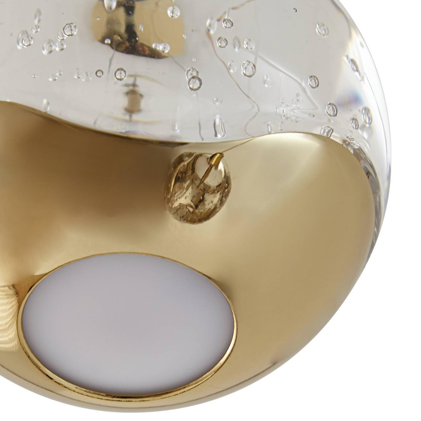 Lucande LED Pendelleuchte Hayley (Modern) in Transparent aus Glas (3 flammig,) - Hängelampe Esstischlampe Hängeleuchte Wohnzimmerleuchte