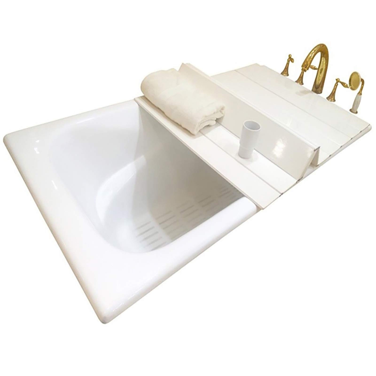 Bandeja para bañera antipolvo que soluciona el enfriamiento rápido del agua