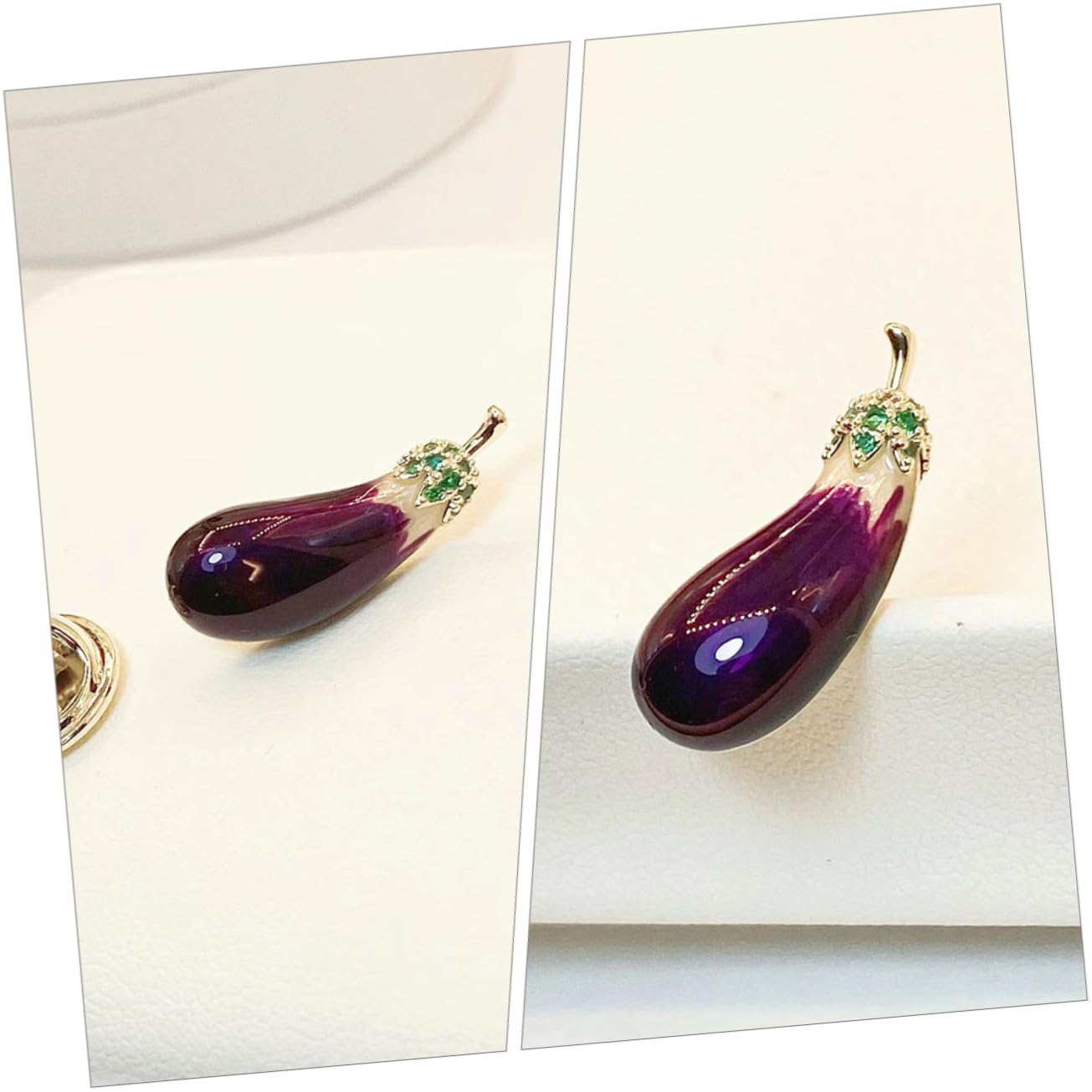 LIFKOME spilla di melanzane anello sciarpa spilla gioielli cheongsam fascino del cappello spille a scialle distintivo per le donne gioielli da ballo per le donne rame Violet