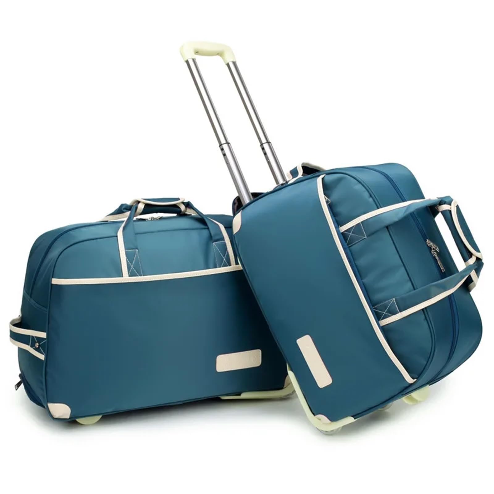 Borsone Con Ruote Valigia da viaggio con ruote Borsa Trolley Borse pieghevoli impermeabili donna for uomo Per Deposito Bagagli(Orange)