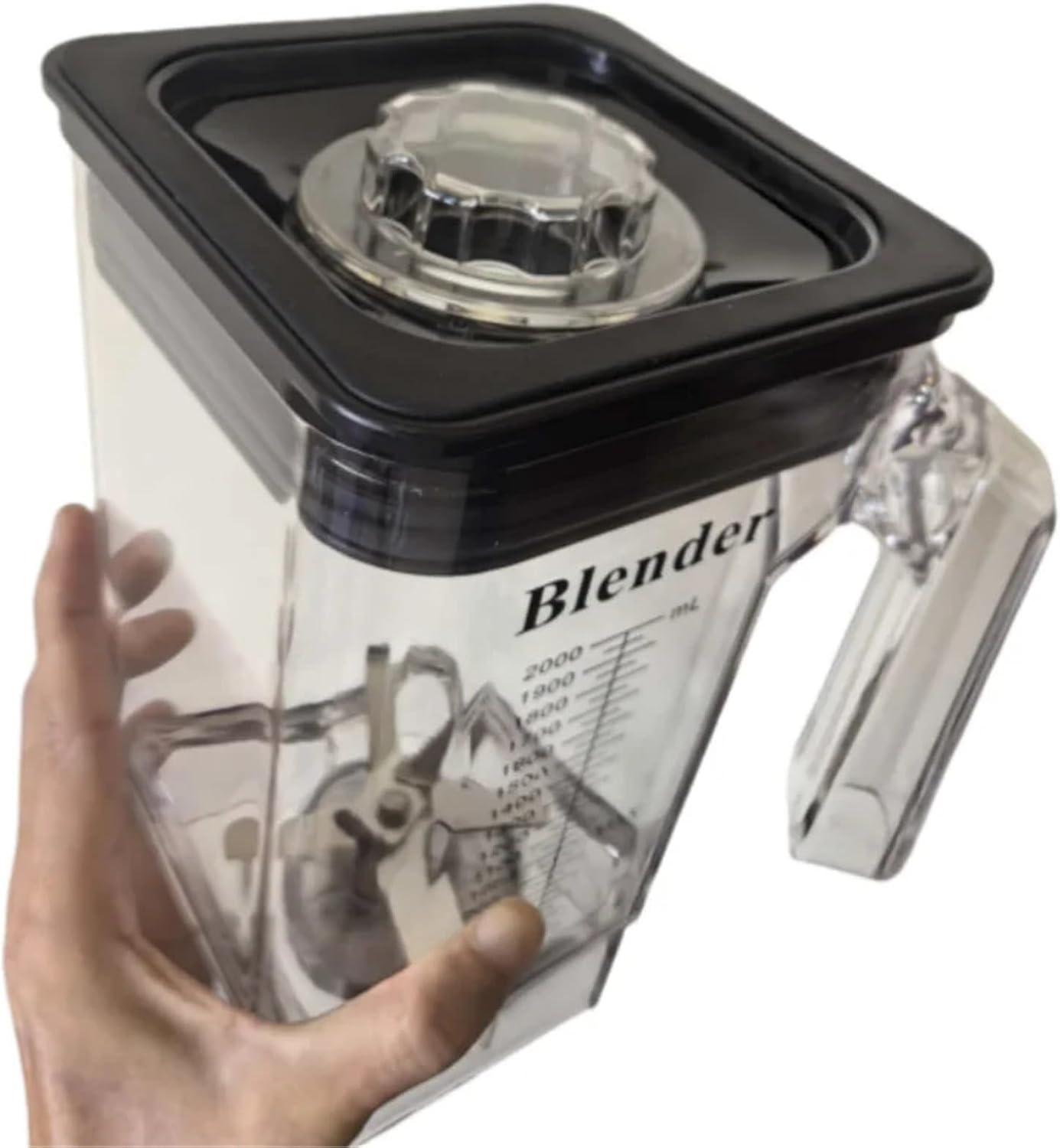 2000ML Blender Container, Kkitchen Food Blender Universal Cup Jar Replace Blender Machine Parts Blender Accessories