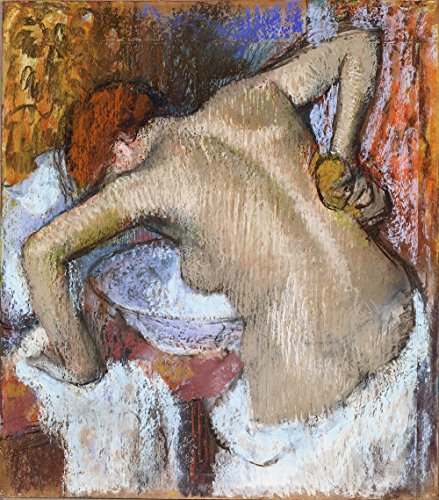 Affiche Degas Woman Sponging Her Back grand tableau mat encadré pour une chambre