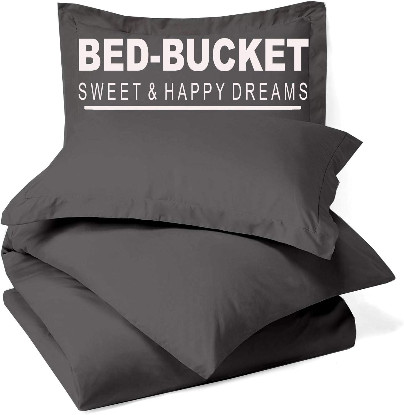 Bed-Bucket 100% Natural Cotton 800 Thread Count Hypoallergenic Design Wrinkle & Fade Resistant 98X120 Inch Over Size Super King Aqua Solid Duvet Cover with Button Closer