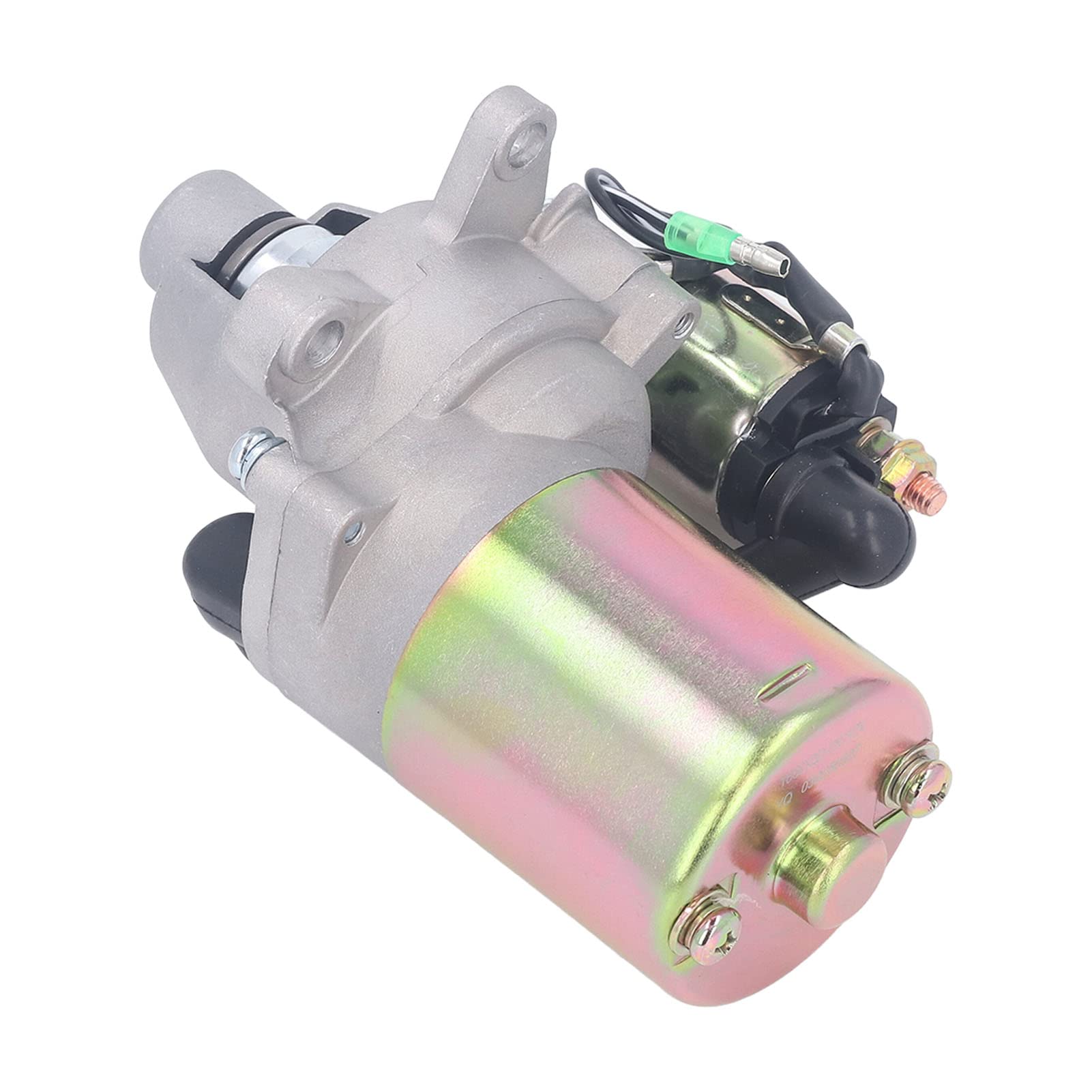 Accessoire de Remplacement de Moteur de Démarreur pour Générateur de Moteur à Essence 168F 170F GX160 GX210 17 Dents DC12V avec électrovanne Avant Arrière