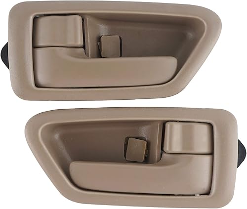 HHCSOP Manijas interiores interiores de repuesto para Toyota Camry 1997 1998 1999 2000 2001 BeigeTan (par delanterotrasero del lado del conductor y