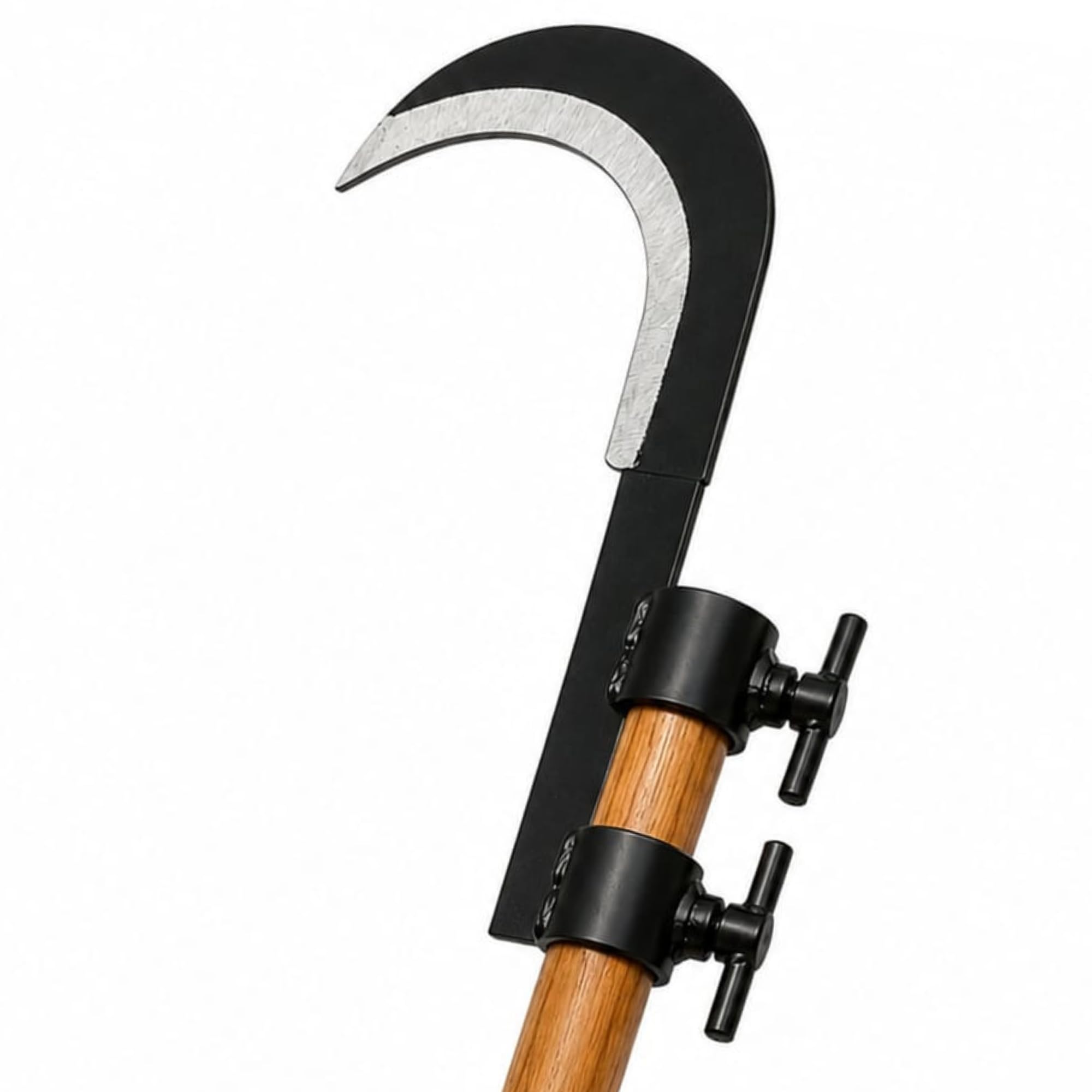 Coconut Grass Sickle Cutter Head with Screw – Sharp Curved Blade for Cutting Grass and Weeds, Heavy Duty Coconut Plucker Tool Attachment with Adjustable Handle Clamp for Outdoor Use-picture-45
