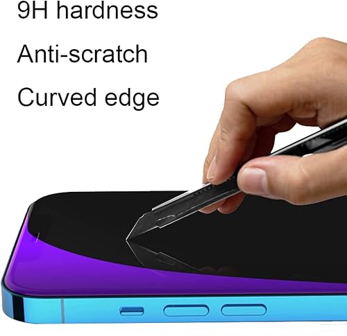 Miniatura 5 de 2 piezas de vidrio templado anti-azul para iPhone XRiPhone 11, película protectora de pantalla antiespía compatible con Apple iPhone XRiPhone 11