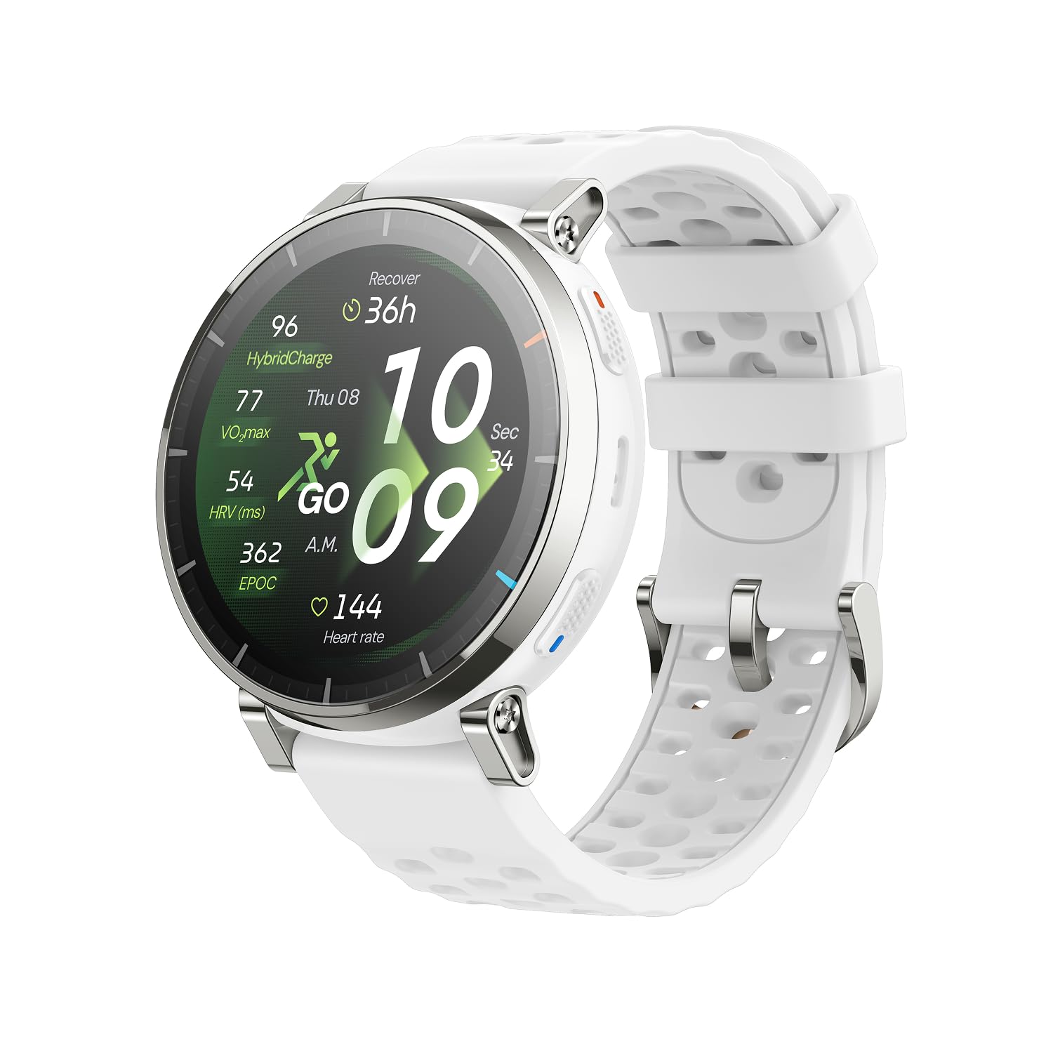 Amazfit Active 3 Premium Reloj Inteligente GPS Running, Pantalla AMOLED 1,32" Zafiro, Batería de 12 Días, 4GB, NFC, Mapas Offline, 170+ Modos de Entrenamiento, 5 ATM, Smartwatch para Android iPhone