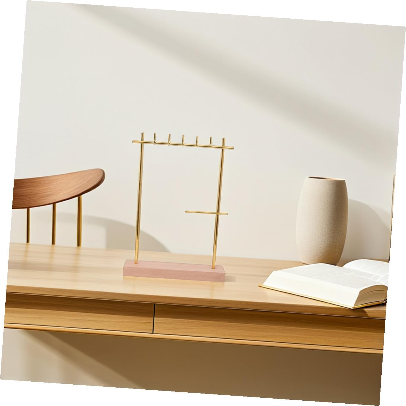 Elegant Watch Display Stand Wooden Jewelry Organizer Necklace Holder Ring Earring Display Stand