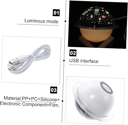 Miniatura 6 de Amosfun 1 Unidades de luz nocturna difusores esenciales USB portátil difusor esencial humidificador fragancia difusores componente de lámpara con