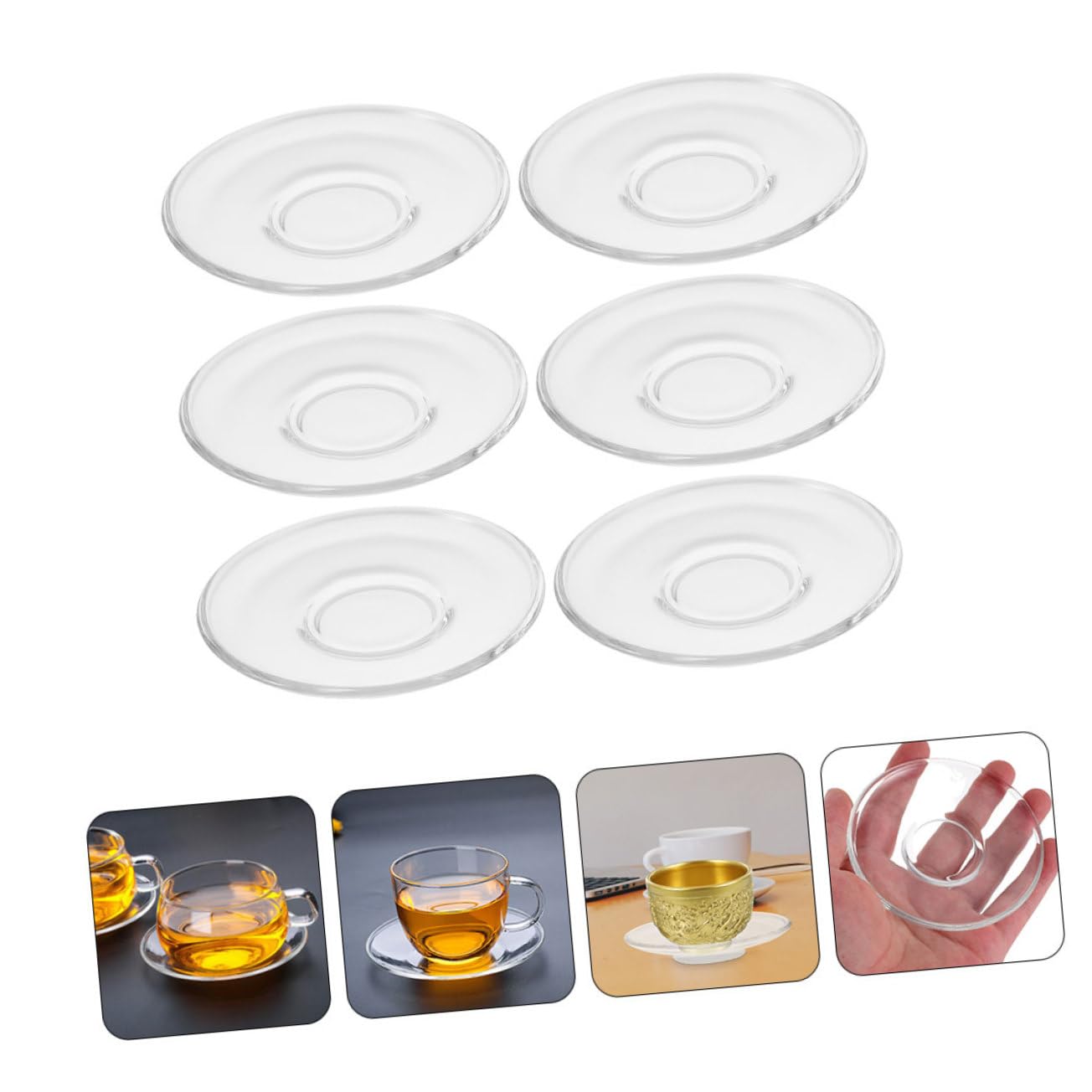 EN OSIER VERRES Plante Soucoupes Rotin Dessous De Verres Coasters