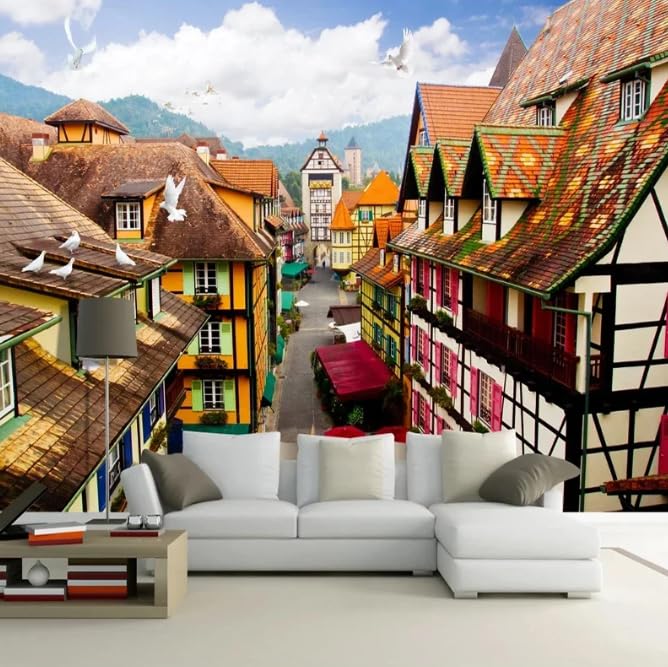 Fond d'écran européen 3D haute définition pour décoration murale