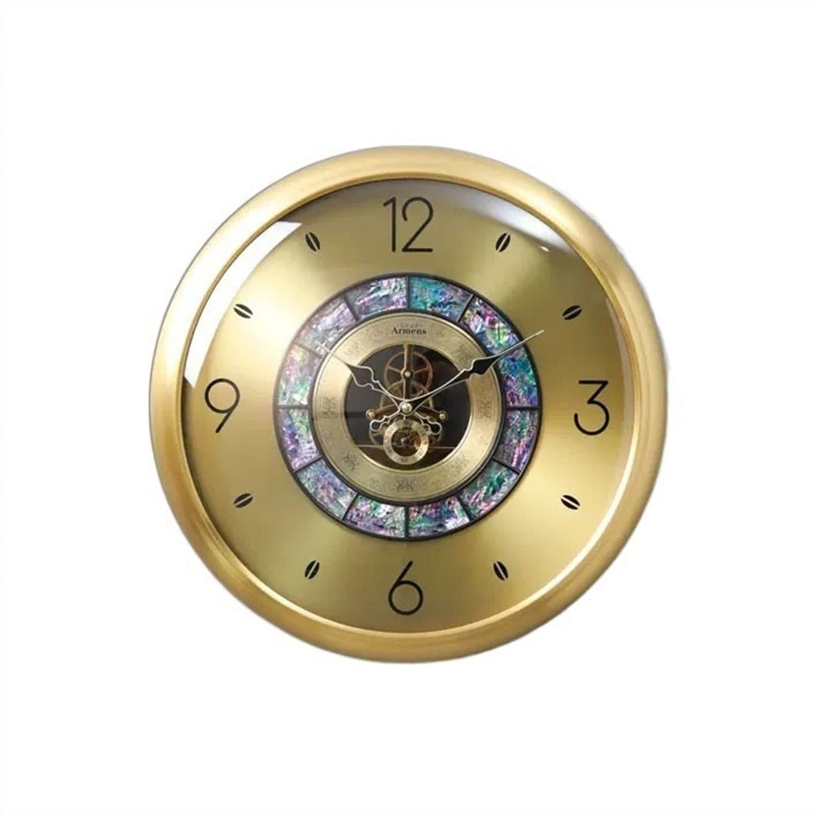 Aioneer Wall Clock Luxury Copper Wall Clock Living Room Creative Interior Decorations