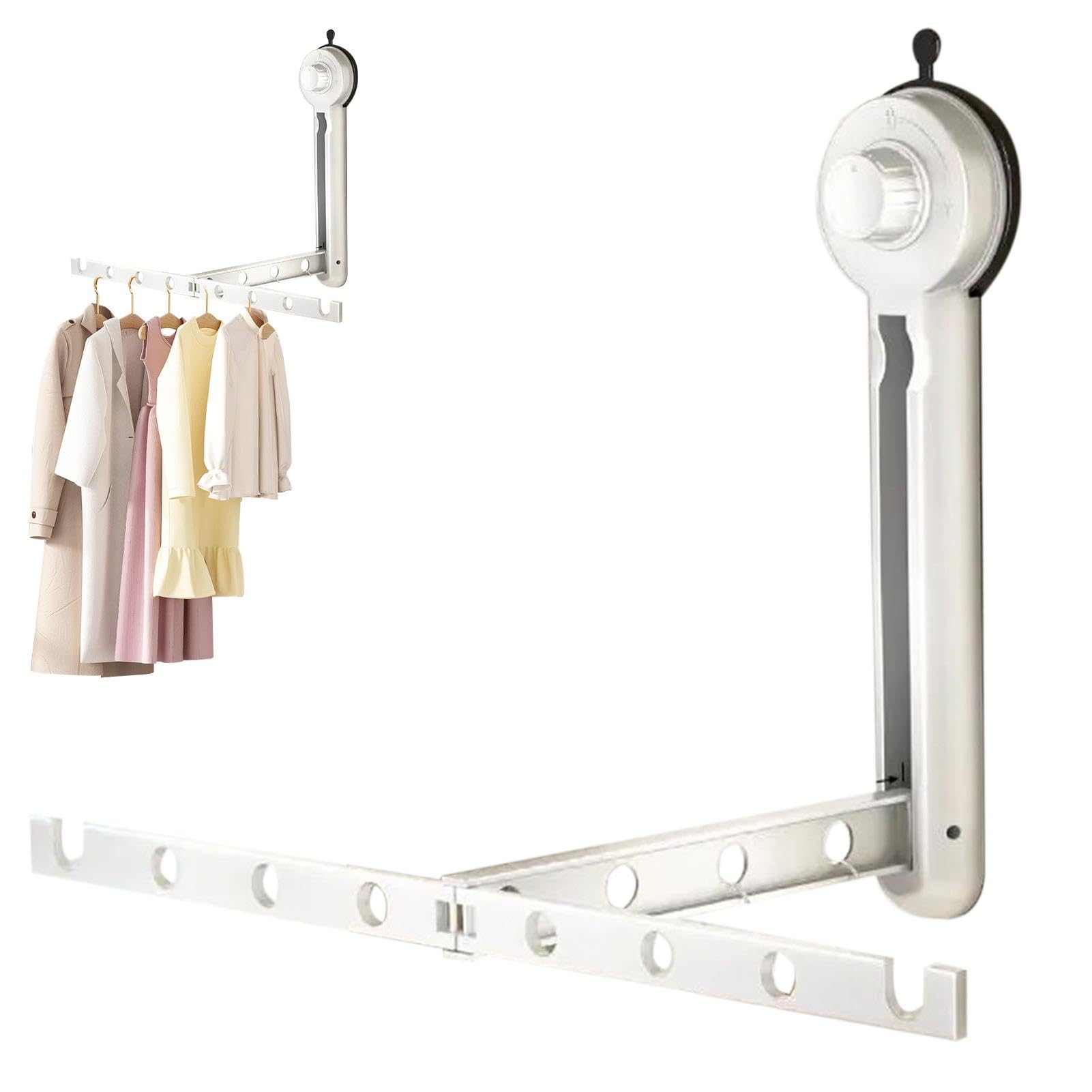 Cintre à ventouse en aluminium brossé robuste et durable