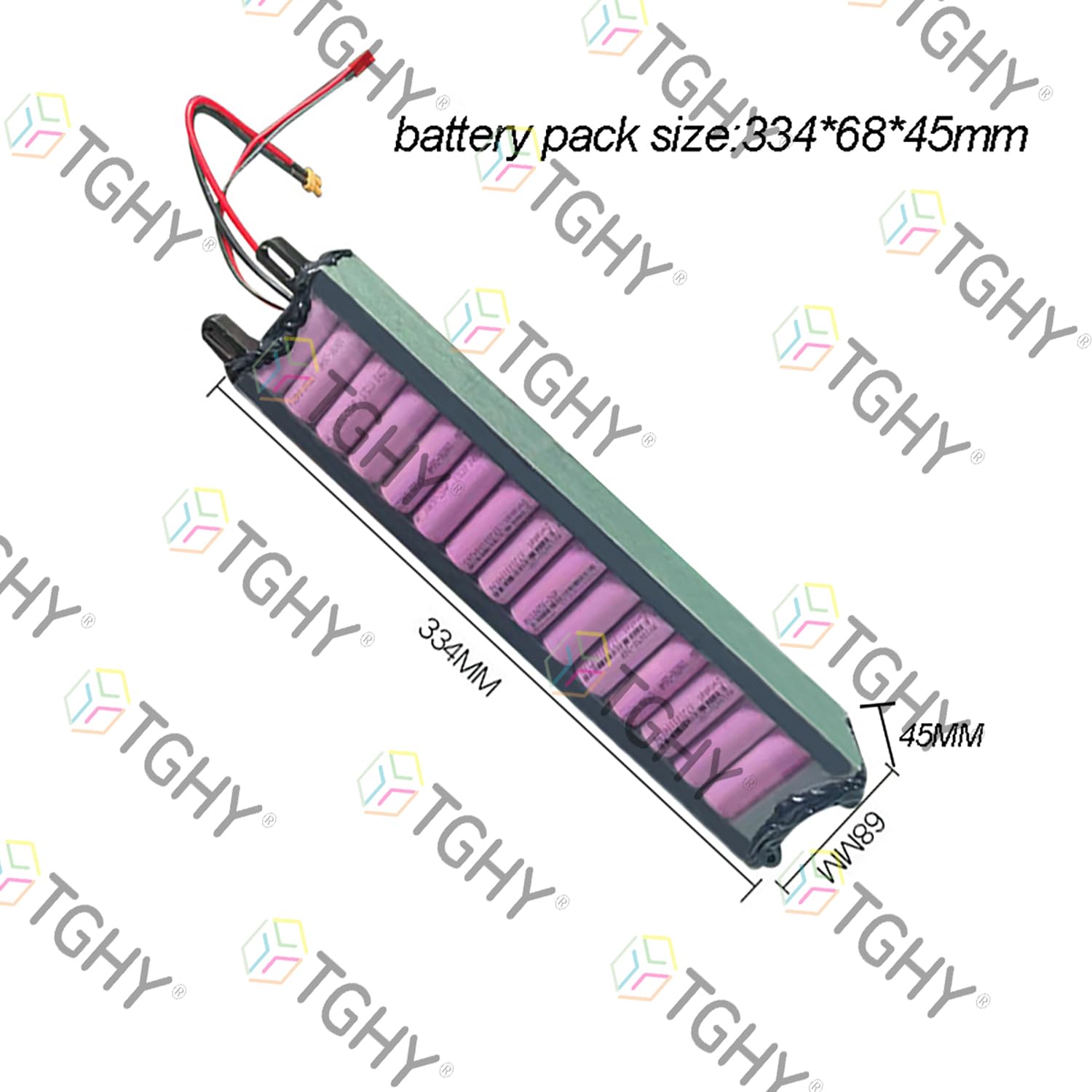 TGHY Batterie Lithium pour Trottinette Pliable 36 V 4,4 Ah 5,2 Ah 6,6 Ah 7,8 Ah, Batterie de Remplacement pour trottinettes électriques, hoverboards et Skateboards de 280,8 W.,36v7.8ah