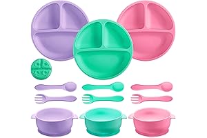 Complete Baby Suction Plate and Bowl Set for Hassle-Free Mealtimes