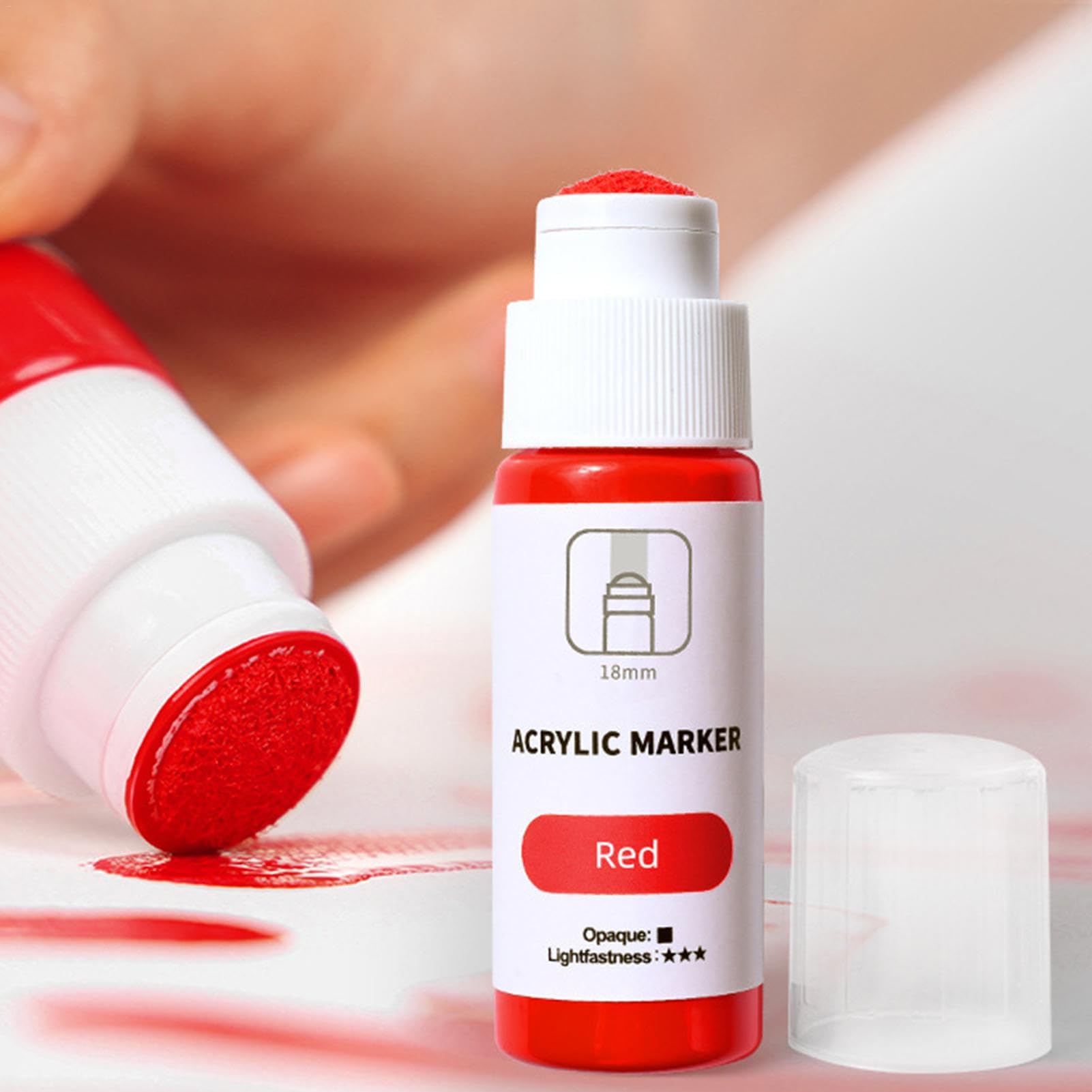Marcador De Acrílico Para Muros Y Pintura – Rotulador Permanente De 18 Mm Con Tinta Impermeable De 60 Ml, Ideal Para Grafiti, Murales Y Manualidades