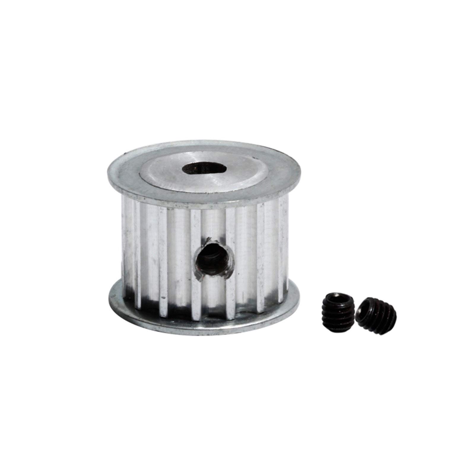 HTD 5M Zahnriemenscheibe 25 Zähne – 16 Mm Breite, Bohrung 6 Mm, Alu, Mit 2x M5 Schrauben Alu Zahnriemenscheibe Bohrung 6mm