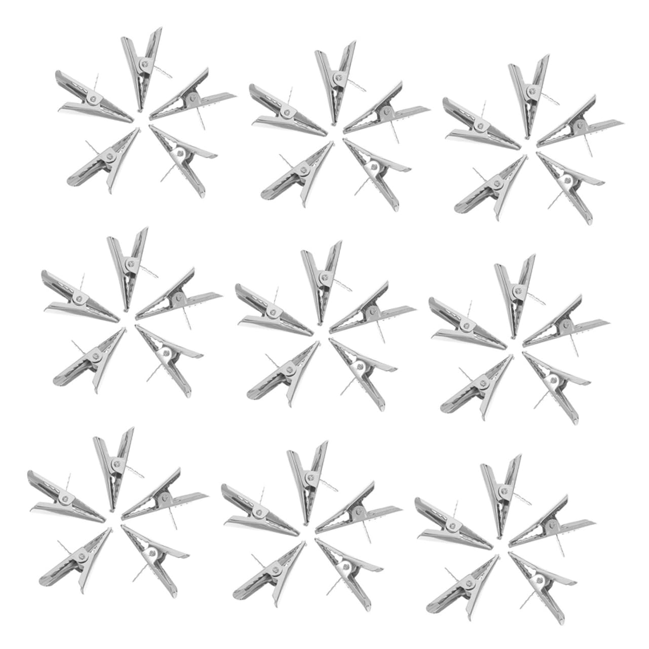 Healifty 100pcs Christmas Flower Clips for Wreaths and Trees Mini Alligator Clips for Poinsettia Decorations Easy Attachment for Holiday Decor for Seamless Use