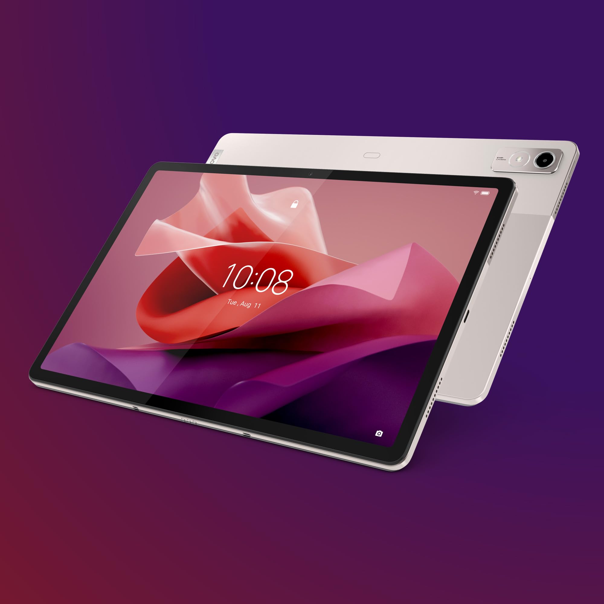 Lenovo Tab P12, Tablet display 3K da 12.7" Processore MediaTek Dimensity 7050, RAM 8GB, Memoria 256GB, WiFi 6, Tablet Android 13, Oat Grey, Pen inclusa